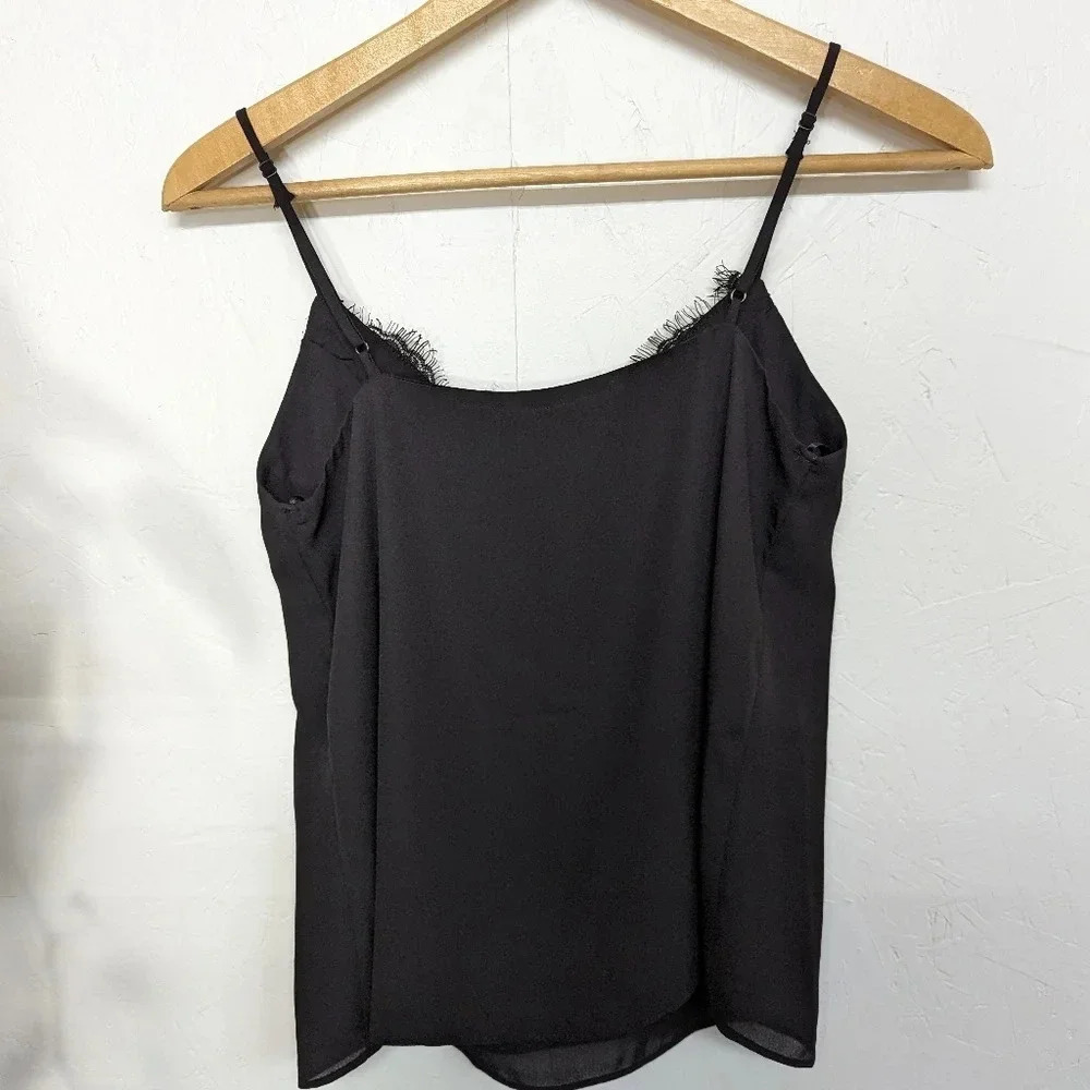 Socialite Black lacy camisole, tank top, women's extra small New w/ tags O16 - Picture 2 of 5